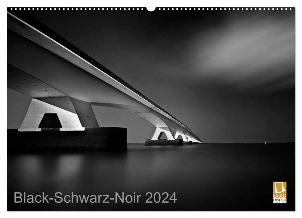 Black-Black-Noir 2024 (CALVENDO wall calendar 2024) 