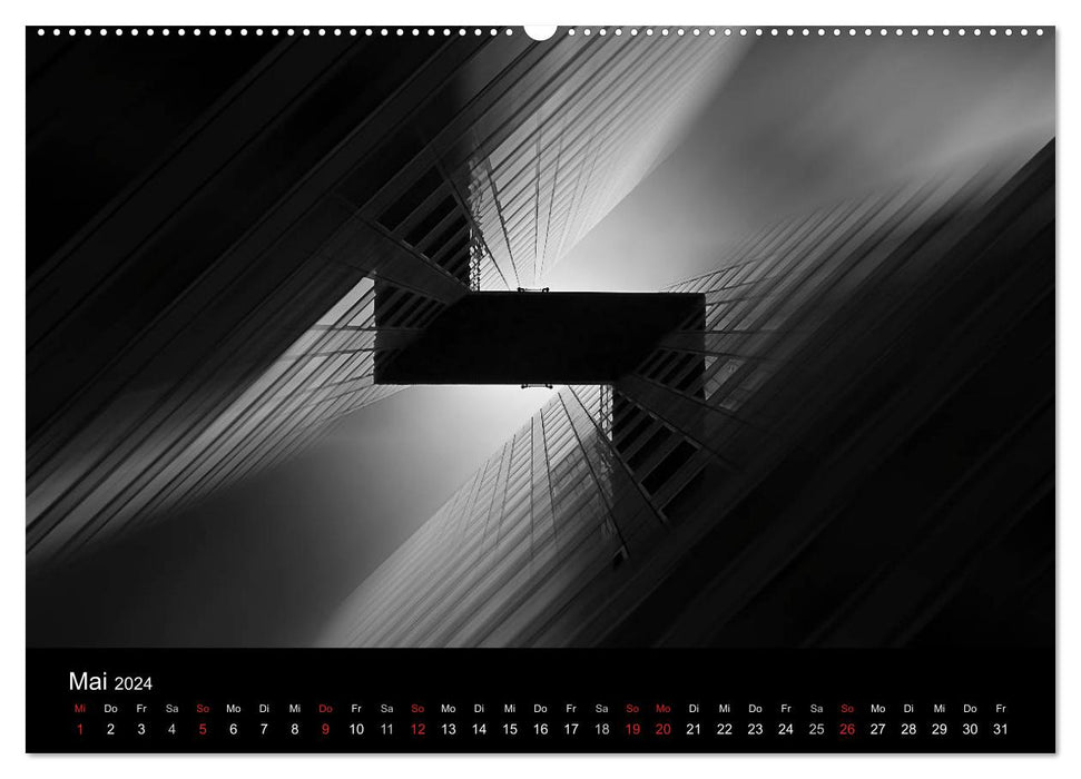 Black-Black-Noir 2024 (CALVENDO wall calendar 2024) 