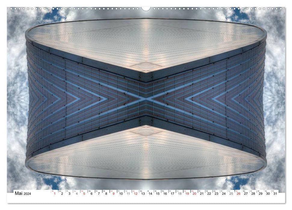 Spiegelungen der Architektur 2024 (CALVENDO Premium Wandkalender 2024)