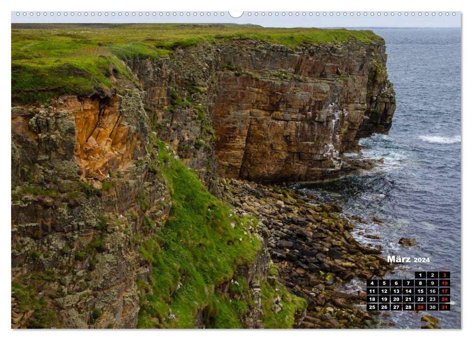 Les Orcades - Îles du nord de l'Écosse (Calendrier mural CALVENDO 2024) 