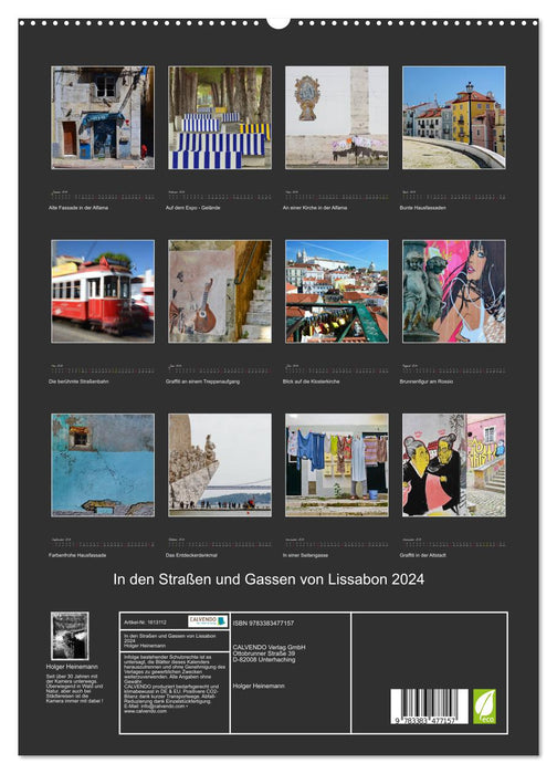 In the streets and alleys of Lisbon 2024 (CALVENDO Premium Wall Calendar 2024) 