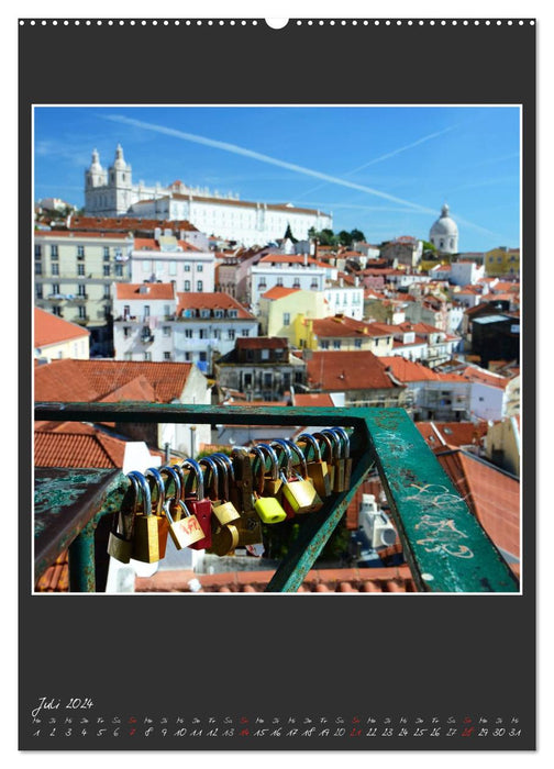 In den Straßen und Gassen von Lissabon 2024 (CALVENDO Premium Wandkalender 2024)