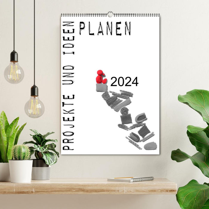 Plan projects and ideas (CALVENDO wall calendar 2024) 