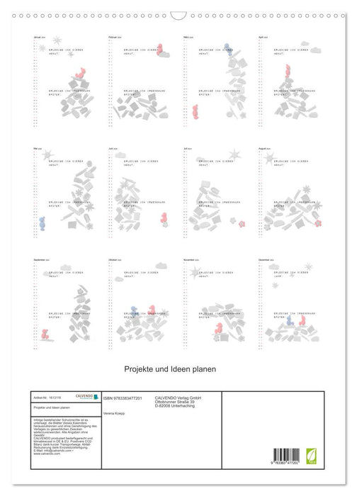 Plan projects and ideas (CALVENDO wall calendar 2024) 