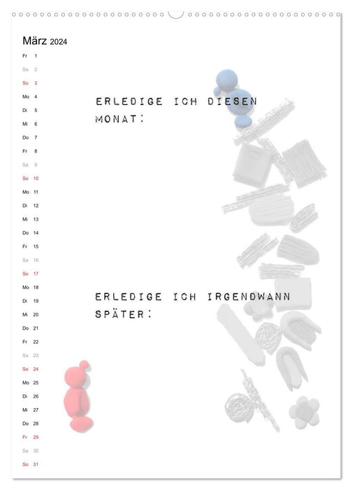 Projekte und Ideen planen (CALVENDO Wandkalender 2024)