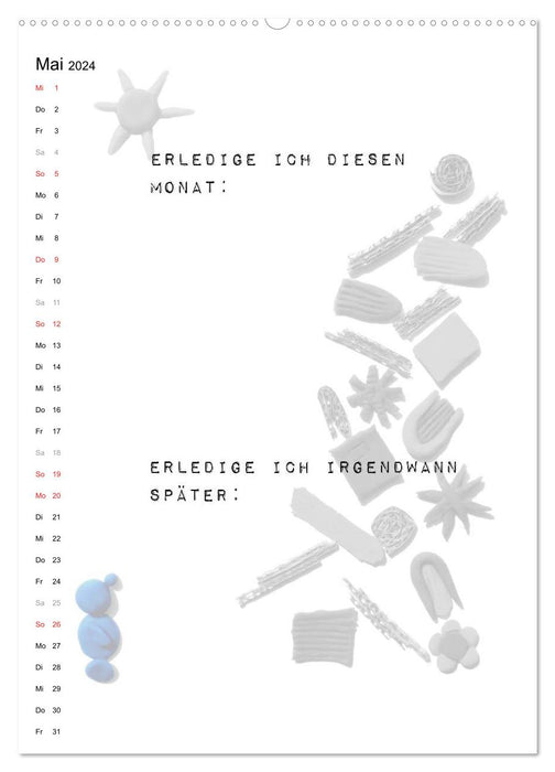 Projekte und Ideen planen (CALVENDO Wandkalender 2024)