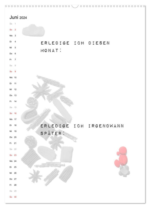 Projekte und Ideen planen (CALVENDO Wandkalender 2024)