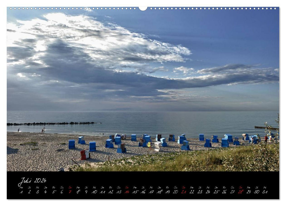 Sommer im Fischland-Darß-Zingst (CALVENDO Premium Wandkalender 2024)