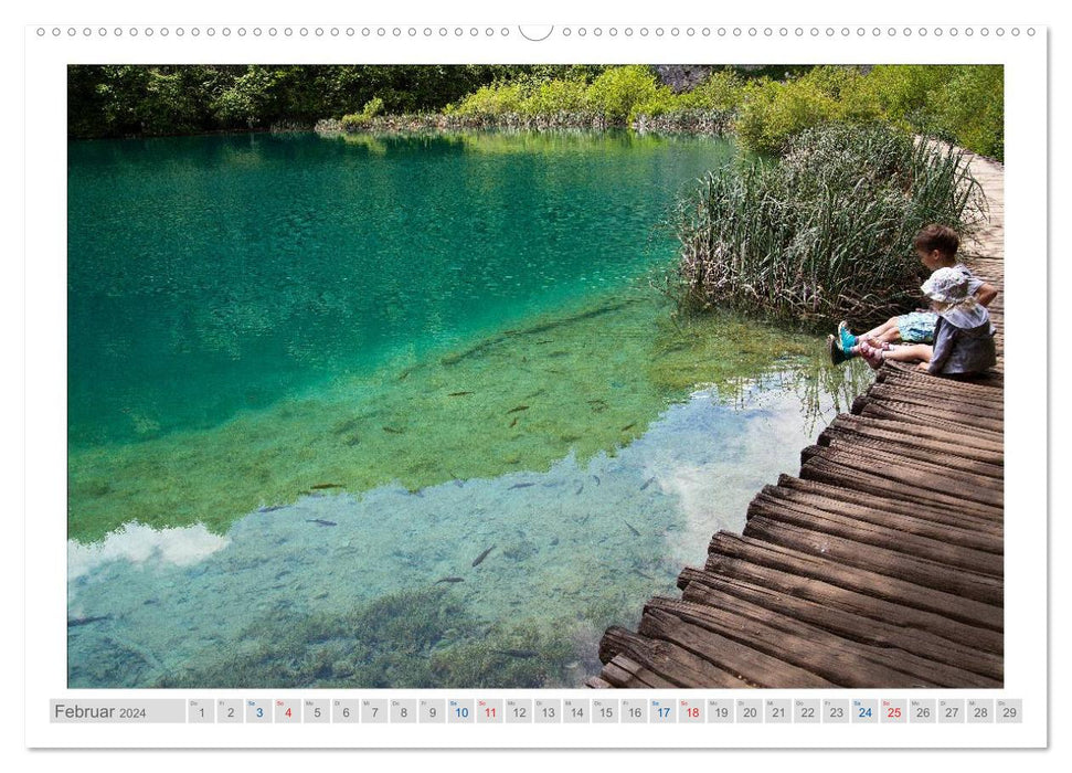 Croatia - Plitvice Lakes, Rijeka and Krk (CALVENDO wall calendar 2024) 