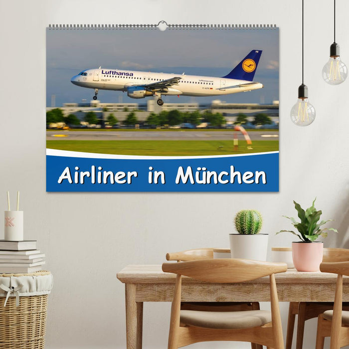 Airliner in Munich / 2024 (CALVENDO wall calendar 2024) 