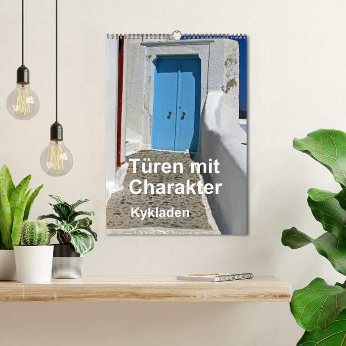 Türen mit Charakter Kykladen (CALVENDO Wandkalender 2024)