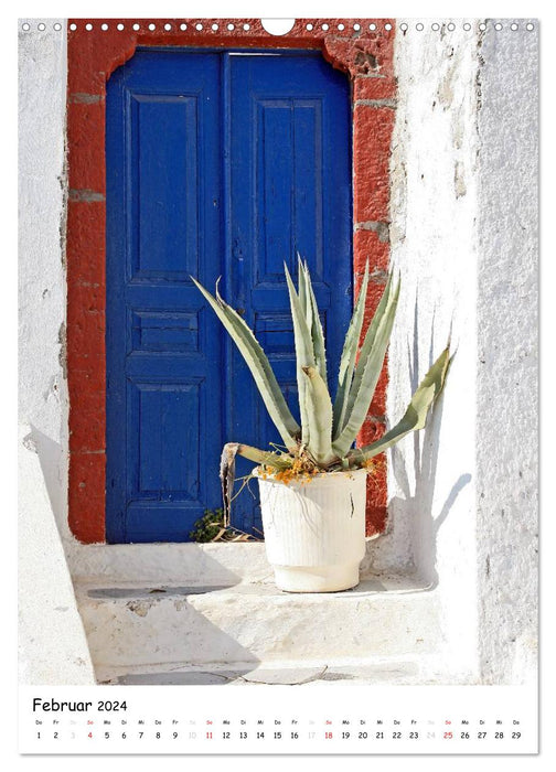 Doors with character Cyclades (CALVENDO wall calendar 2024) 