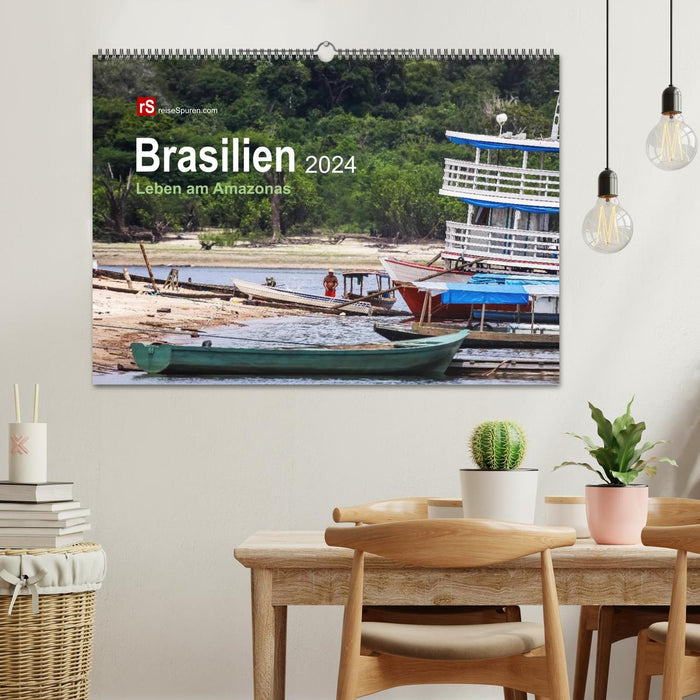 Brasilien 2024 Leben am Amazonas (CALVENDO Wandkalender 2024)