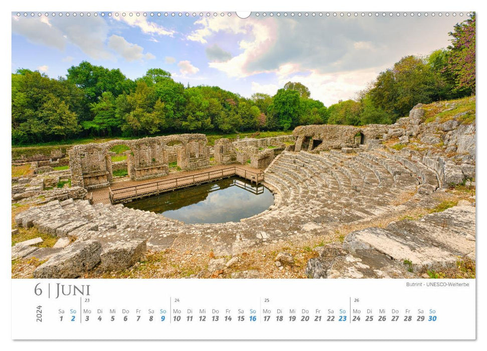 Albanie - sauvage, authentique, aventureux (Calvendo Premium Wall Calendar 2024) 