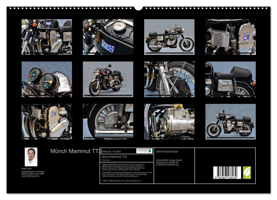 Münch Mammut TTS (Calvendo Premium Calendrier mural 2024) 