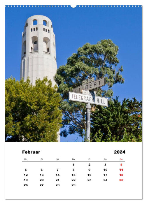 SAN FRANCISCO en été (calendrier mural CALVENDO 2024) 