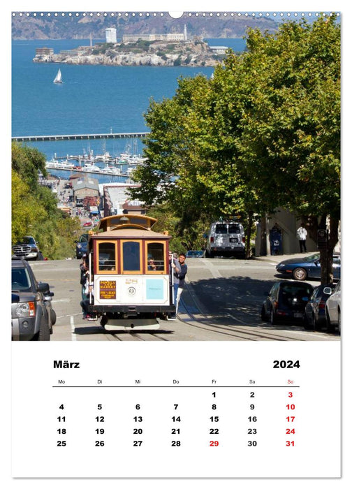 SAN FRANCISCO en été (calendrier mural CALVENDO 2024) 