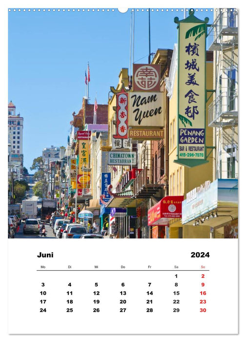 SAN FRANCISCO en été (calendrier mural CALVENDO 2024) 