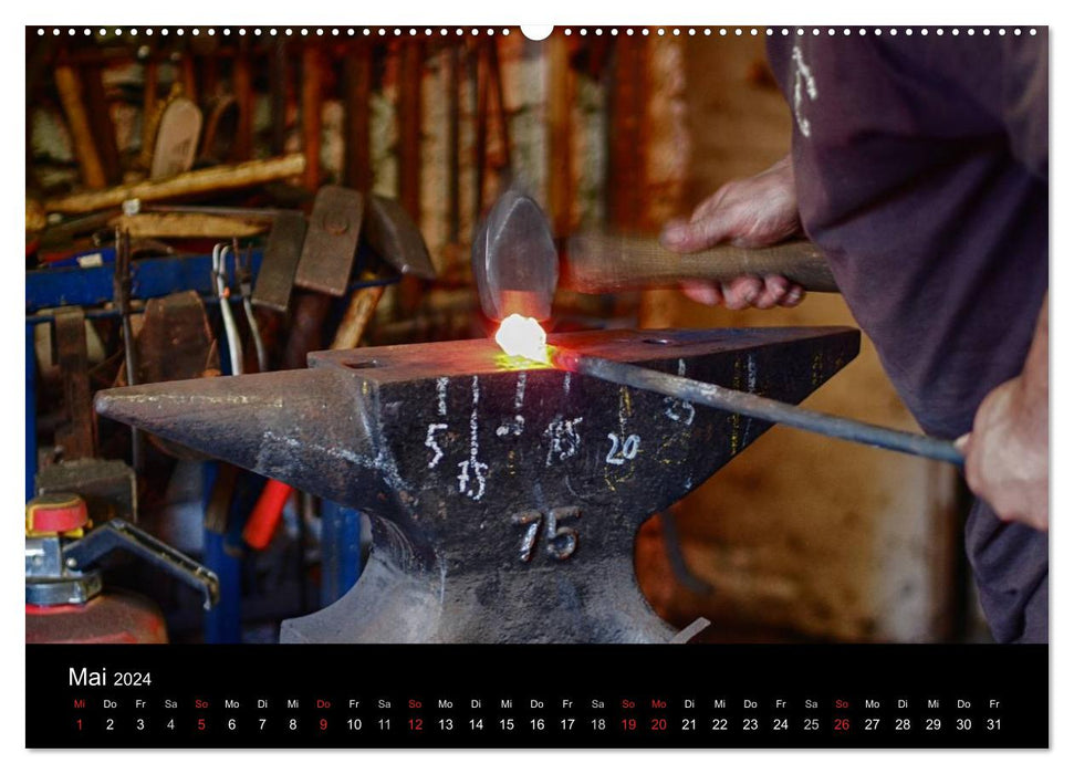 Old craftsmanship of cutlers (CALVENDO Premium Wall Calendar 2024) 