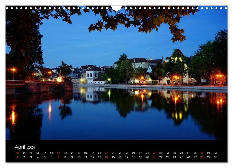 Landshut de jour comme de nuit (calendrier mural CALVENDO 2024) 