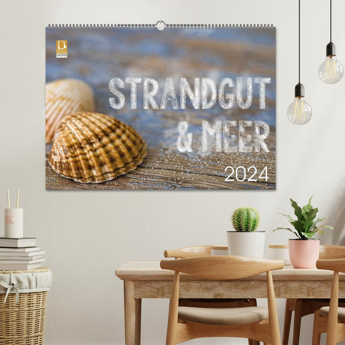 Strandgut und Meer 2024 (CALVENDO Wandkalender 2024)