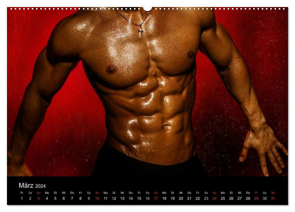 Men - Erotic Gladiators (CALVENDO Wall Calendar 2024) 
