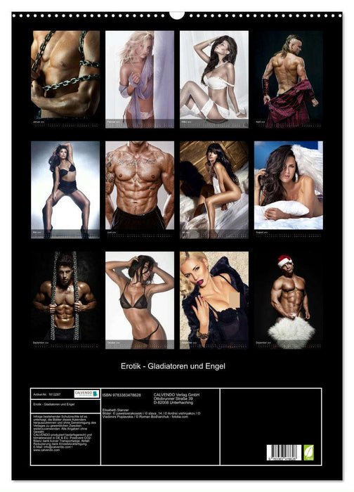 Erotic - Gladiators and Angels (CALVENDO Wall Calendar 2024) 