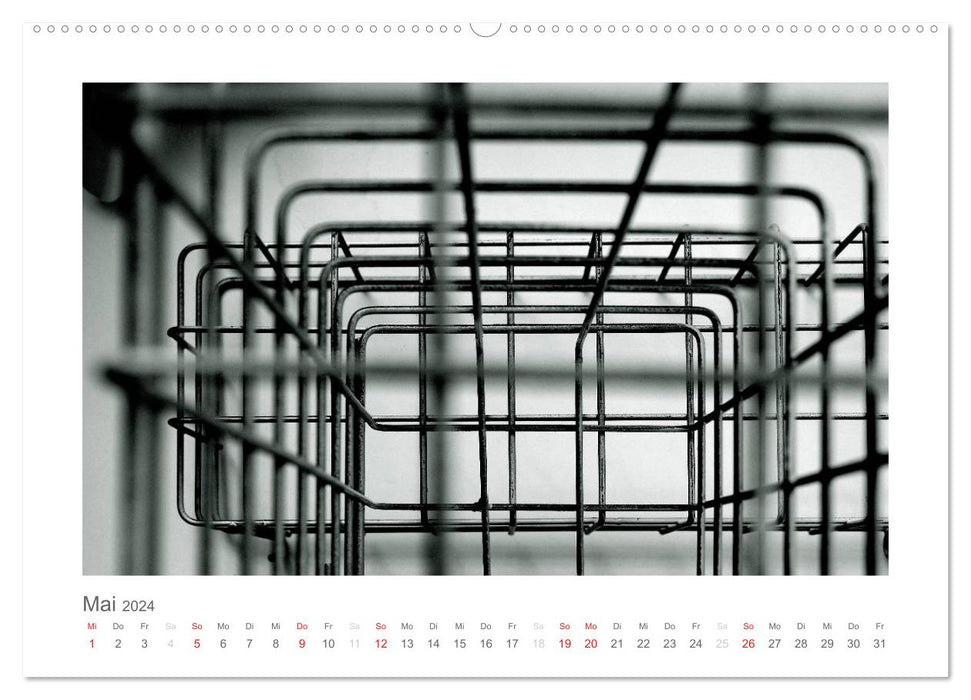 simply black and white (CALVENDO Premium Wall Calendar 2024) 