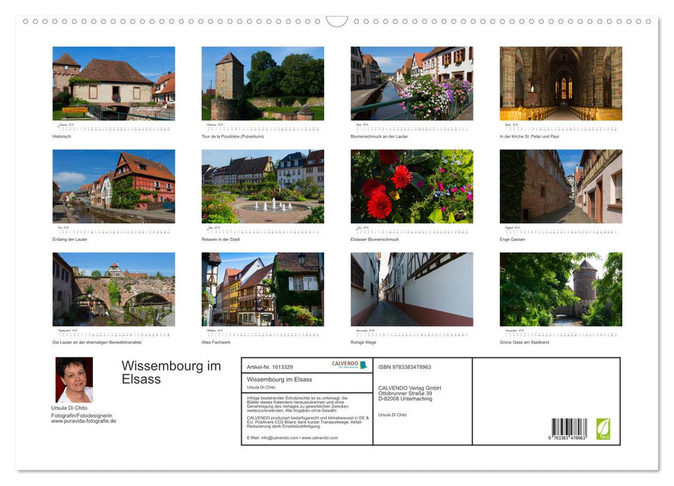 Wissembourg in Alsace (CALVENDO wall calendar 2024) 
