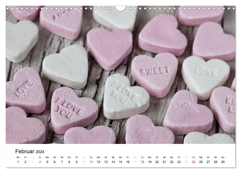 My heart beats pink (CALVENDO wall calendar 2024) 