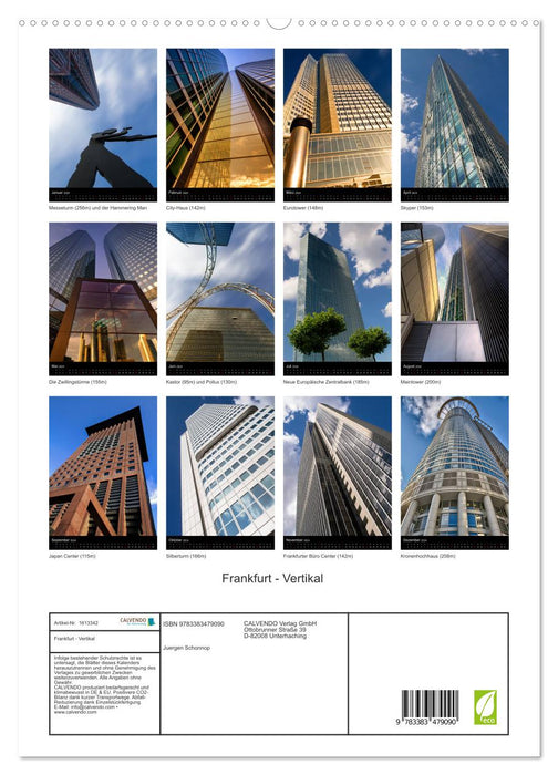 Mainhattan - Vertical (CALVENDO Premium Wall Calendar 2024) 