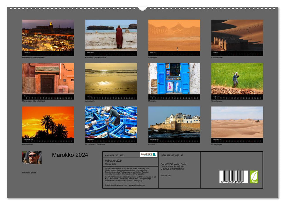 Marokko 2024 (CALVENDO Premium Wandkalender 2024)