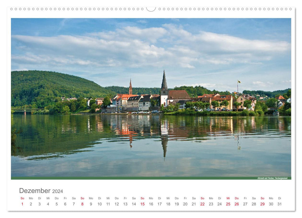 Der Neckar - Unterwegs in Deutschland (CALVENDO Wandkalender 2024)