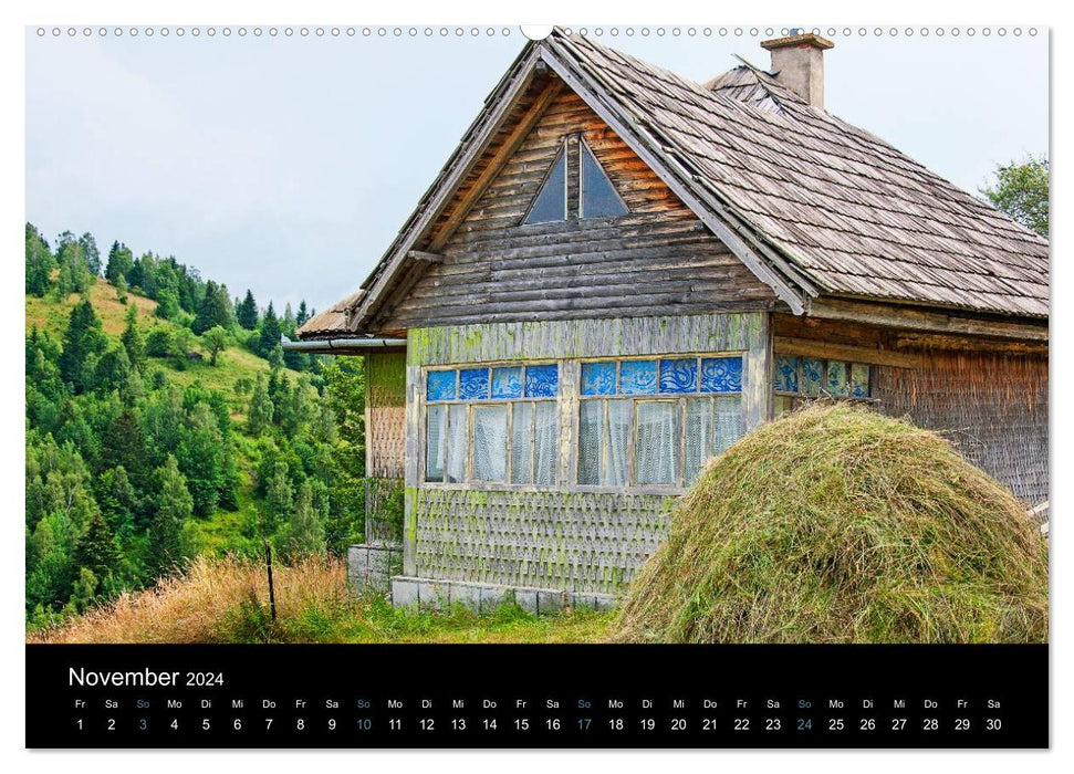 Siebenbürgen – Die malerischsten Bauernhäuser (CALVENDO Wandkalender 2024)