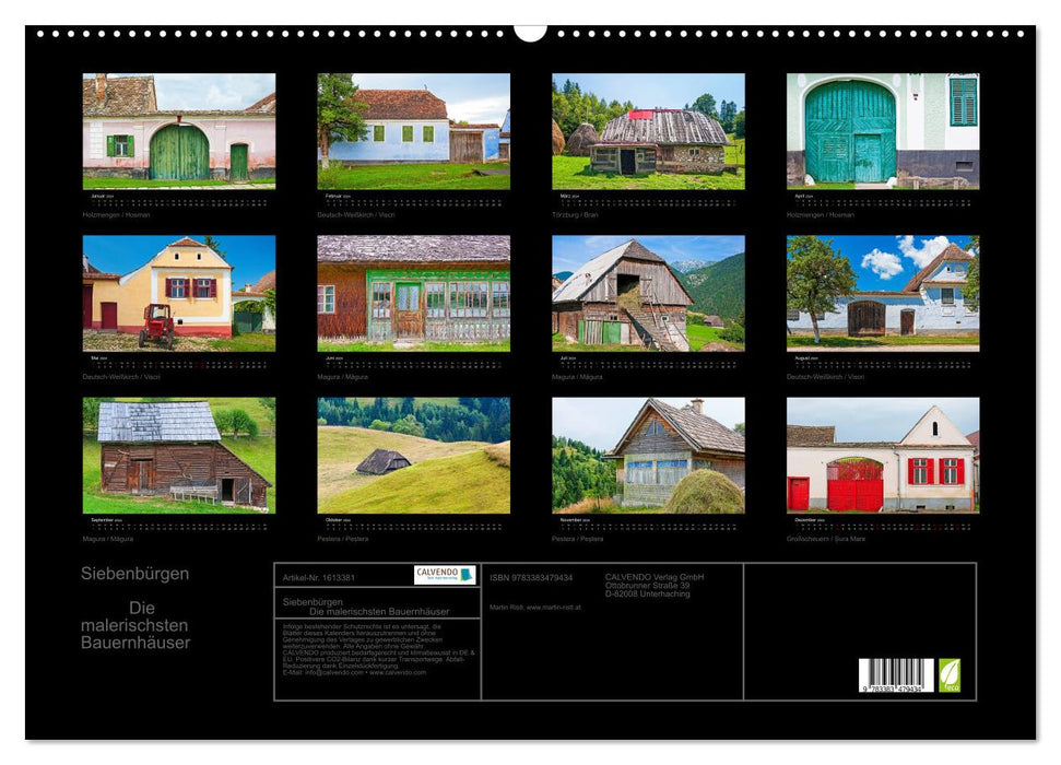 Transylvania – The most picturesque farmhouses (CALVENDO wall calendar 2024) 