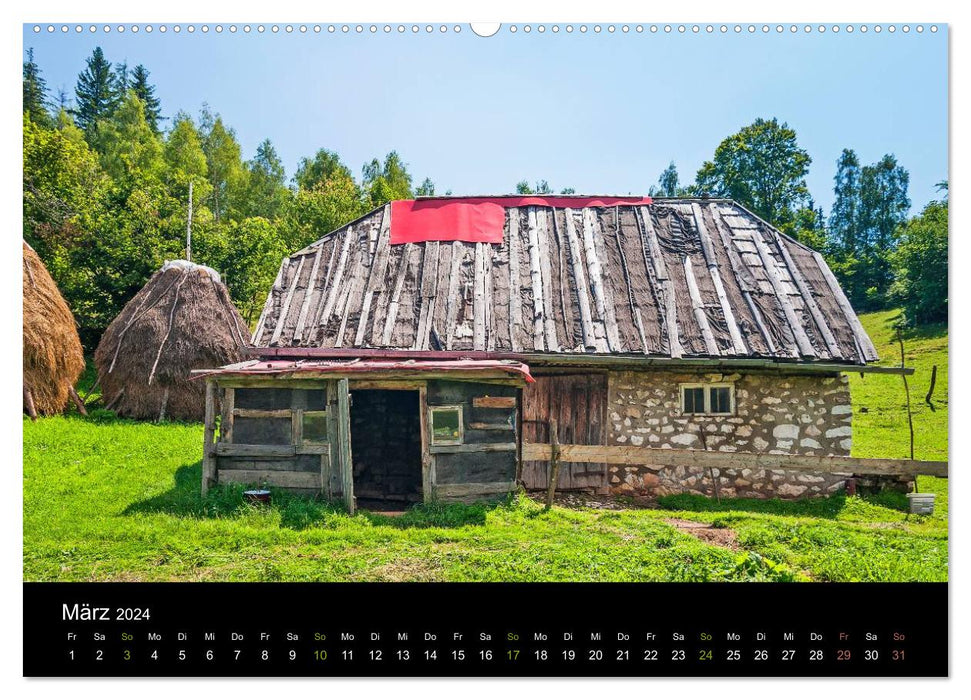 Siebenbürgen – Die malerischsten Bauernhäuser (CALVENDO Wandkalender 2024)