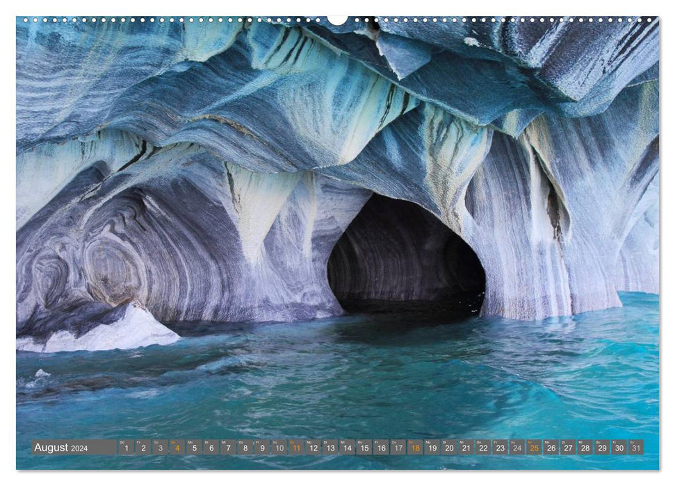Patagonia, glaciers, mountains and endless expanses (CALVENDO wall calendar 2024) 