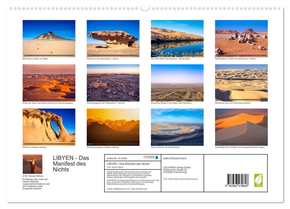 LIBYE - Le Manifeste du Néant (Calvendo Premium Wall Calendar 2024) 