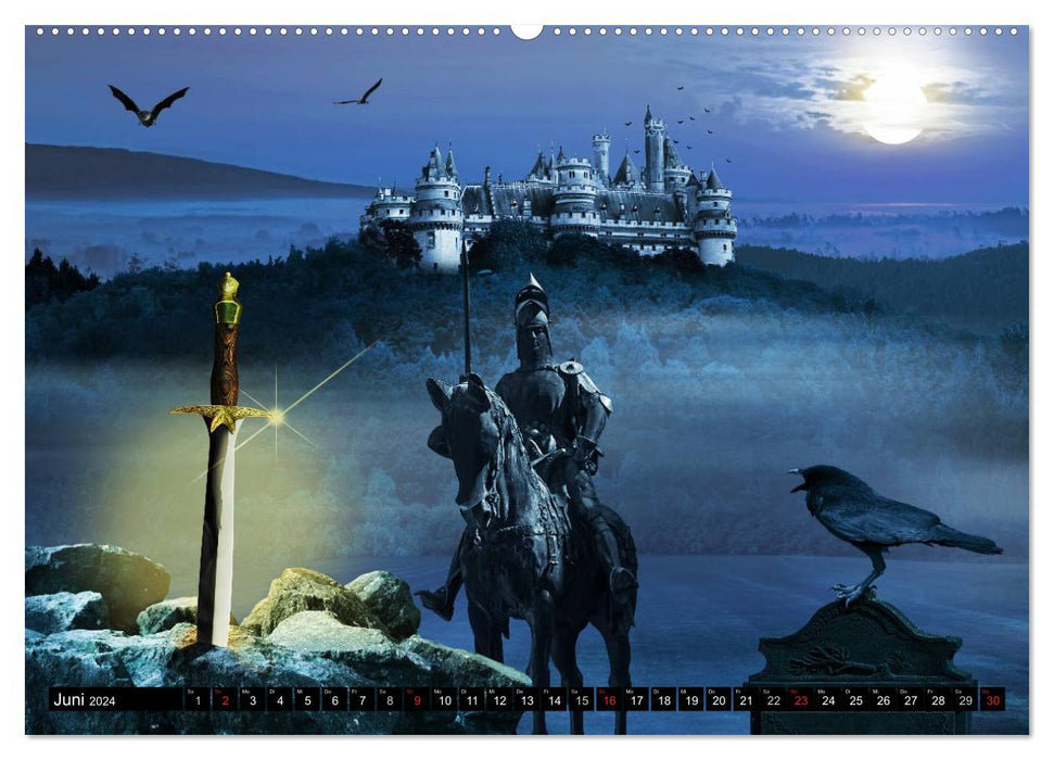 Nuits mystiques de pleine lune (Calvendo Premium Wall Calendar 2024) 