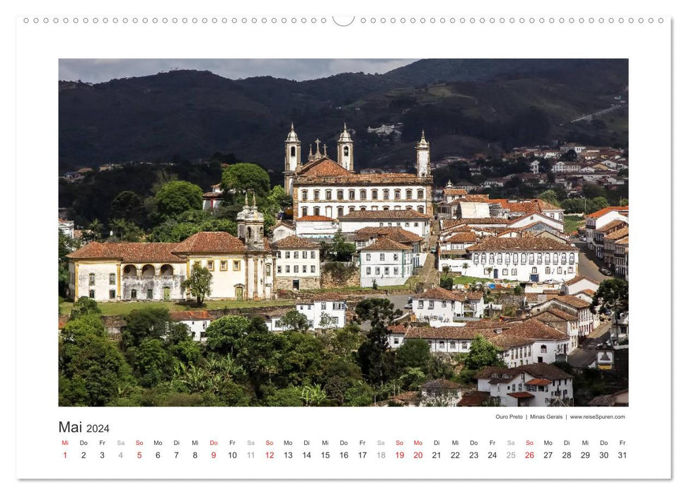 Brazil 2024 Estrada Real - the path of gold (CALVENDO wall calendar 2024) 