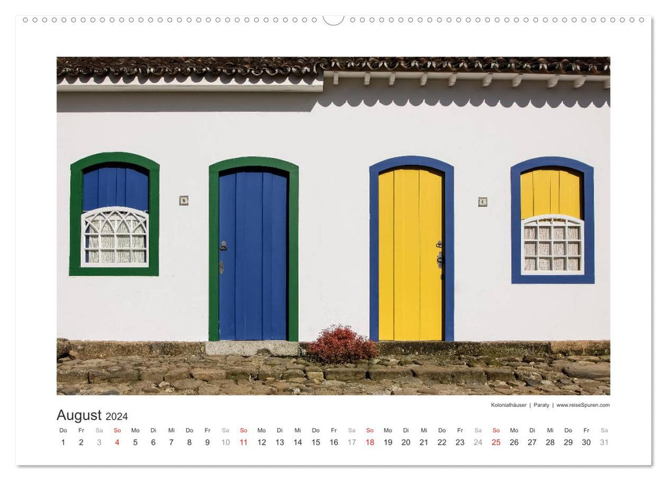 Brazil 2024 Estrada Real - the path of gold (CALVENDO wall calendar 2024) 