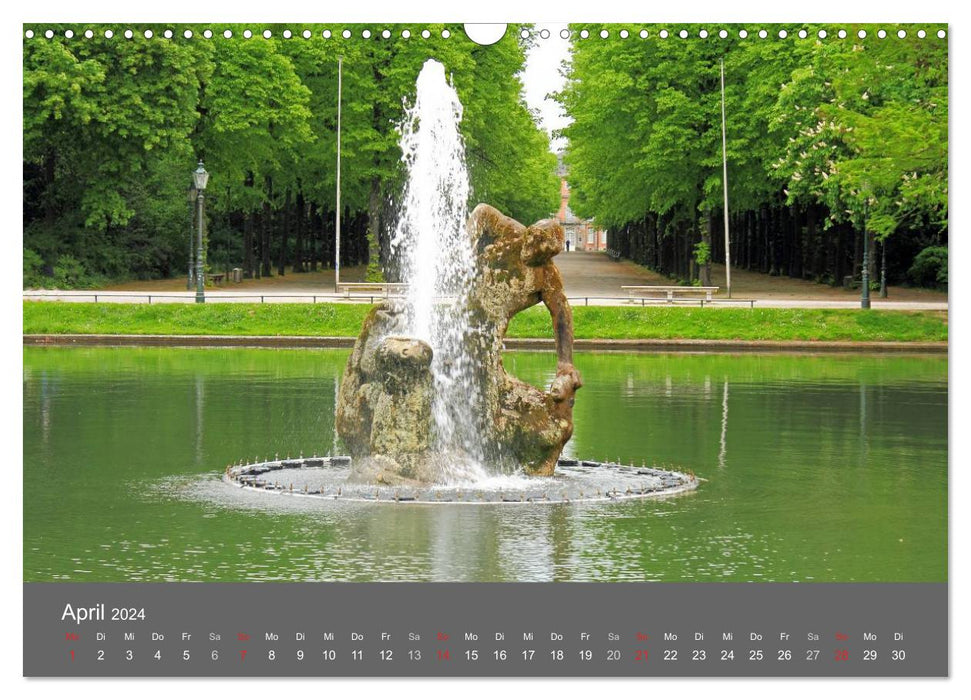 Large fountains and water features in Düsseldorf (CALVENDO wall calendar 2024) 