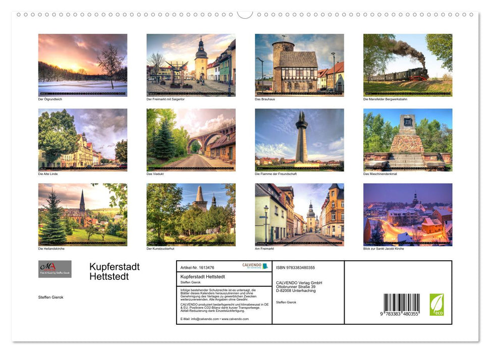 Kupferstadt Hettstedt (CALVENDO Premium Wandkalender 2024)