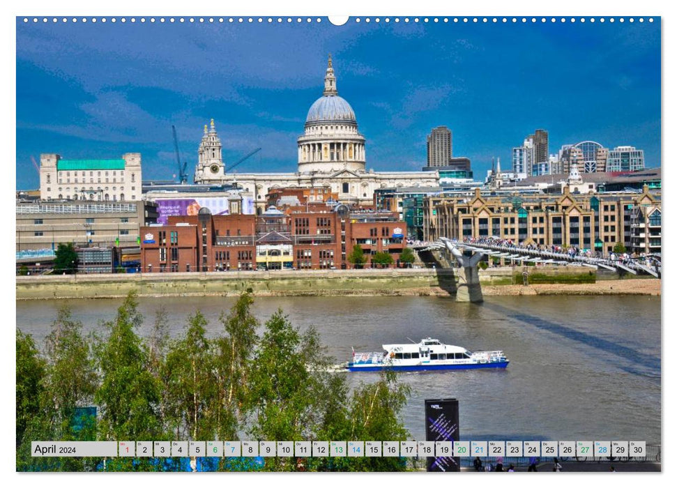 Londres – Rivières, lacs et canaux (Calvendo Premium Wall Calendar 2024) 