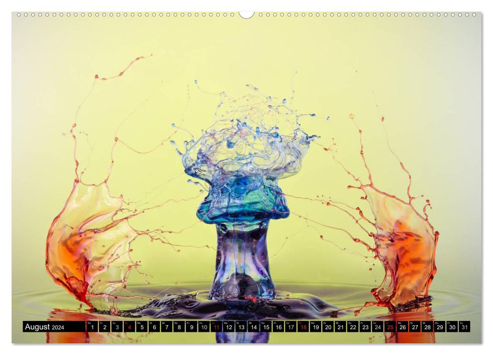 Liquid Art - Unique water sculptures (CALVENDO wall calendar 2024) 