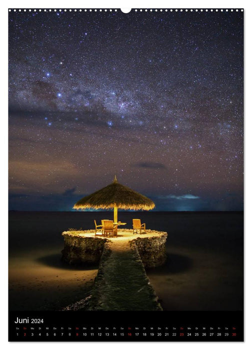 Landschaft bei Nacht (CALVENDO Premium Wandkalender 2024)