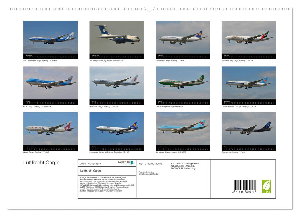 Luftfracht-Cargo (CALVENDO Premium Wandkalender 2024)