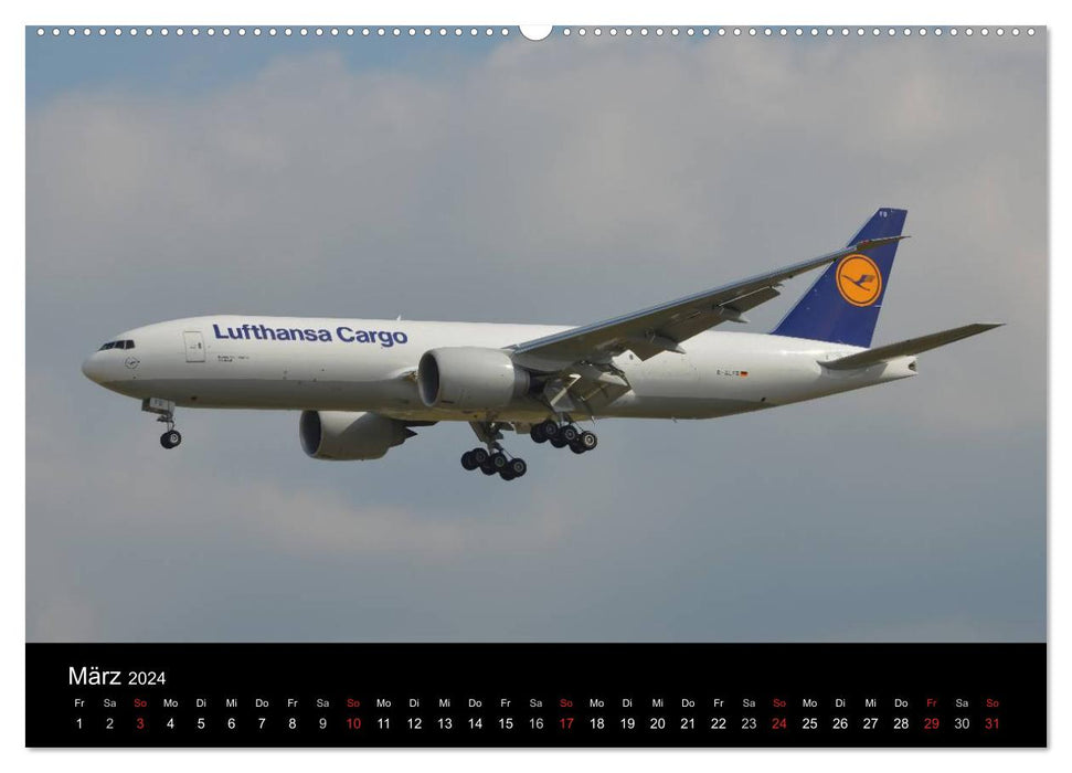 Air Freight Cargo (CALVENDO Premium Wall Calendar 2024) 