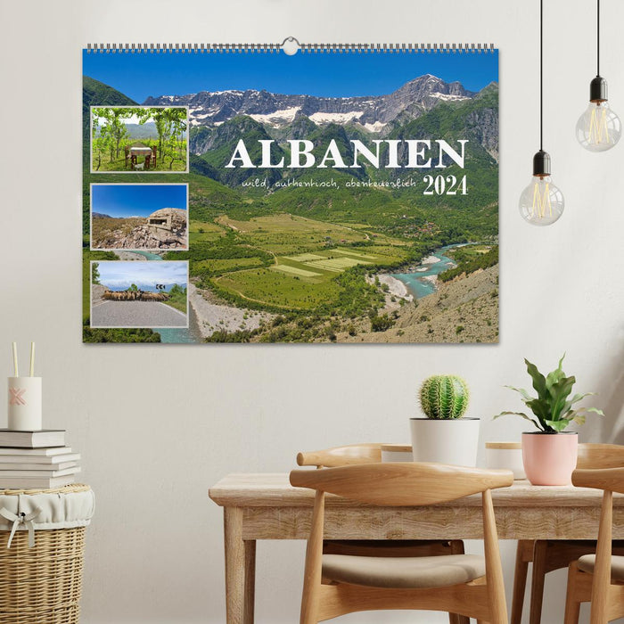 Albanie - sauvage, authentique, aventureux (calendrier mural CALVENDO 2024) 