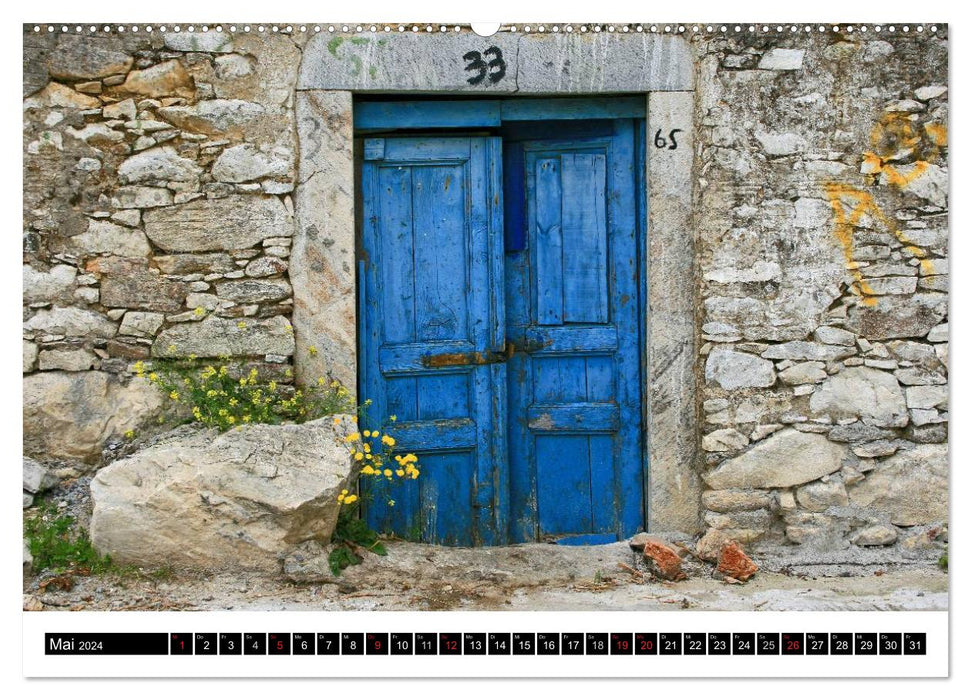 Island hopping Cyclades Santorini - Naxos - Paros - Mykonos (CALVENDO wall calendar 2024) 